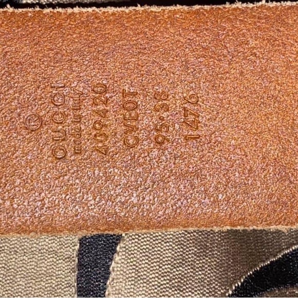 Gucci Foxhead leather belt - 95cm/38 inches - Picture 7 of 16